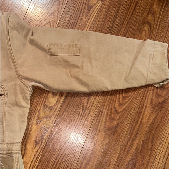 Vintage Carhartt Insulated Lined Winter Coveralls Size XXL 30L Regular Tan Brown - Picture 10 of 16